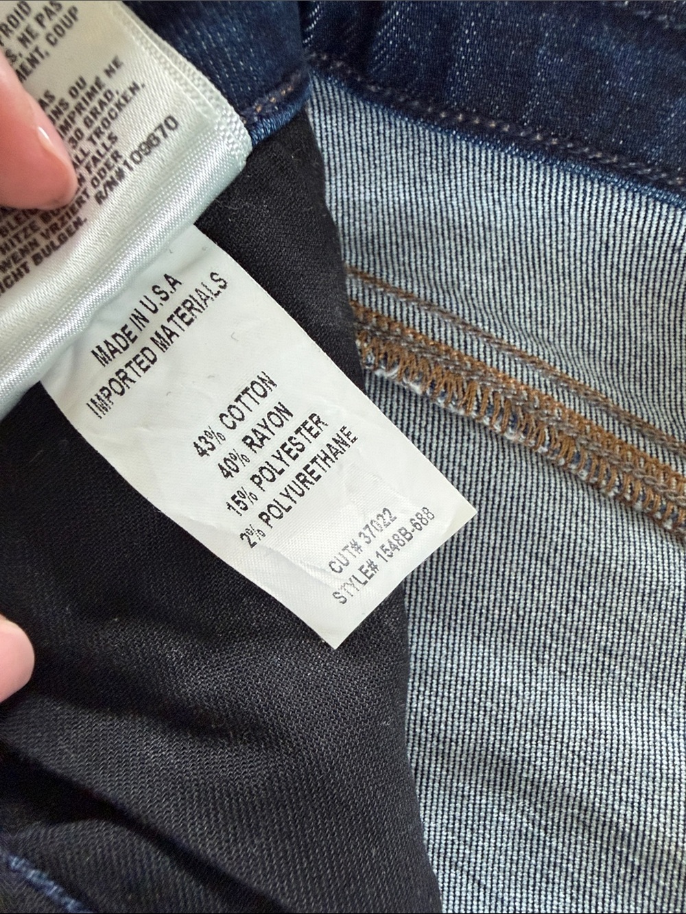 Citizens Of Humanity Fleetwood High Rise Dark Blue Flare Jeans - Picture 6 of 8